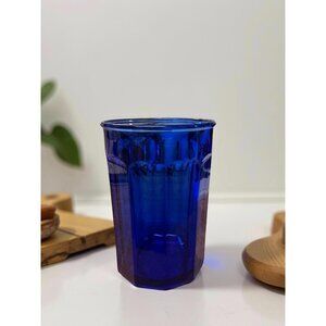 Cobalt Blue Highball Glass from Working Collection Cobalt Cristal D'Arques Duran